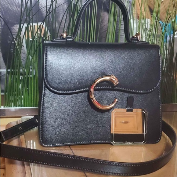 TOP HANDLE BAG SMALL MODEL, PANTHÈRE DE CARTIER - Picture 4 of 5